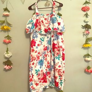 Terra & Sky 0X Floral Dress